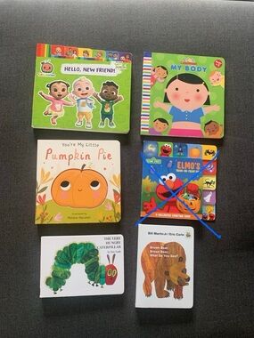 A Bundle Of Five Baby Books Listed Below In The Description About Details